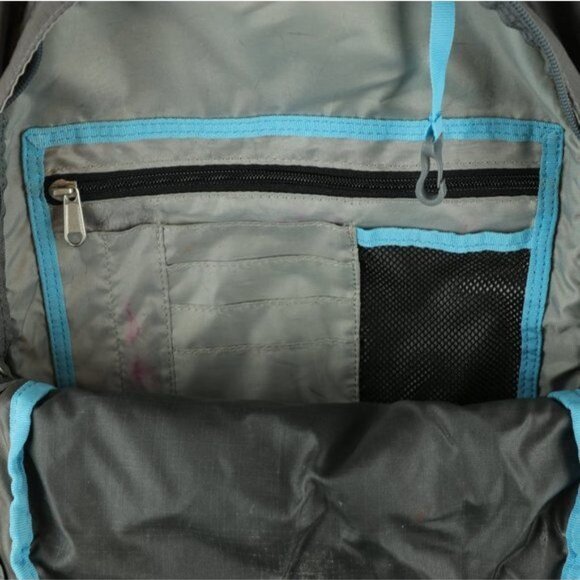 Eddie Bauer Adventurer Women's Gray Purple Zip Closure Day Backpack - Picture 11 of 12